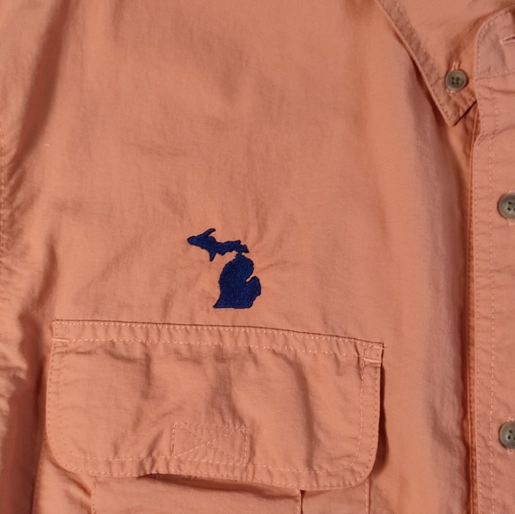 Smith's Workwear Men's Short Sleeve Button Down Fishing Shirt - Picture 8 of 11